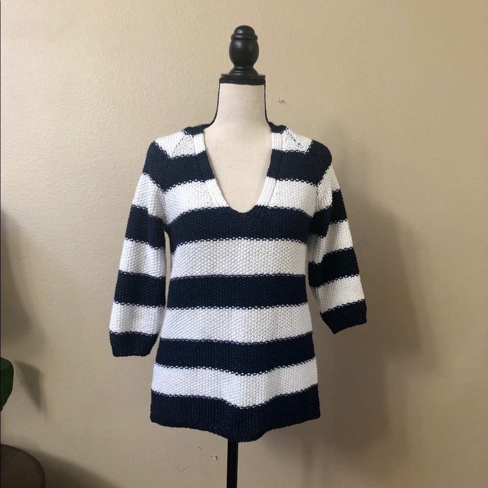 Zara stripe knit top